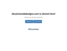 Tablet Screenshot of desalviowebdesigns.com